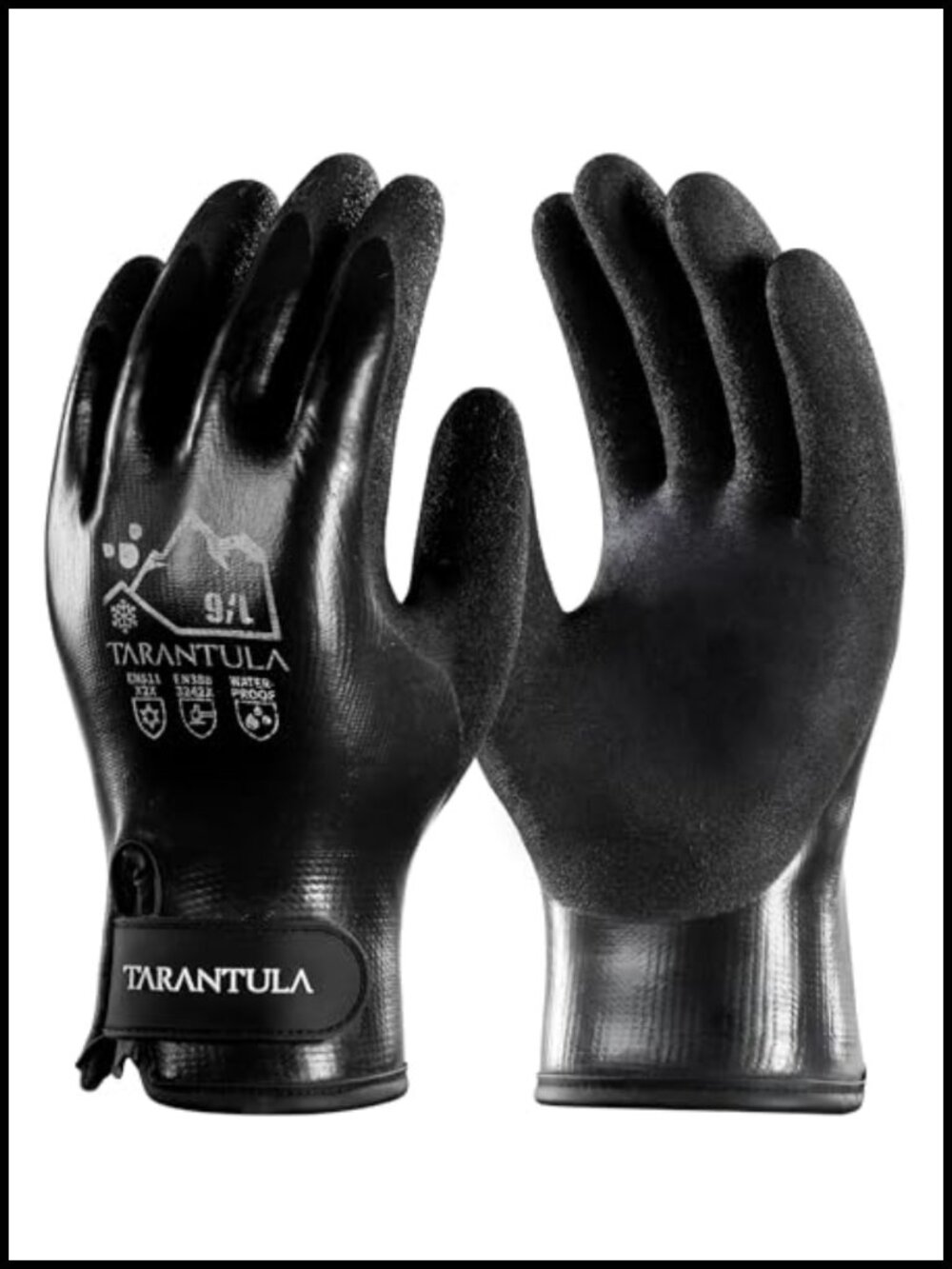 Faux Mohair Waterproof Winter Work Gloves Thermal Insulated Grip